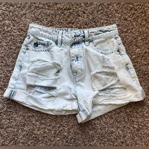 KanCan Light Wash Distressed Jean Shorts